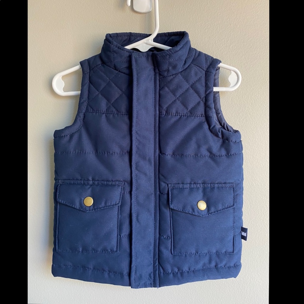 Crown and Ivy Baby Puffer Vest - 18 Mo - EUC